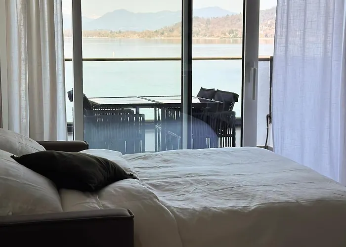 Aquavista - Panoramic Lakefront Penthouses With Pool Apartamento Castelletto sopra Ticino